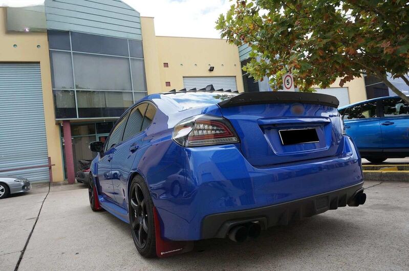 Black Full LED V3 Dynamic Indicator LED Tail Lights Fit For Subaru WRX STI VA 2015-2021