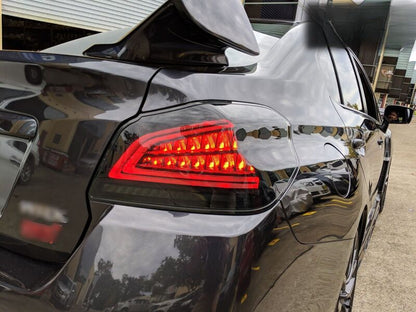 Smoke Full LED V3 Dynamic Indicator LED Tail Lights Fit For Subaru WRX STI VA 2015-2021