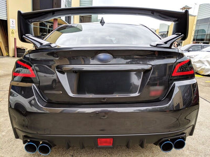 Smoke Full LED V3 Dynamic Indicator LED Tail Lights Fit For Subaru WRX STI VA 2015-2021