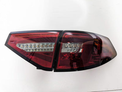 Spec D Smoked Red Sequential LED Taillights Fit For Subaru Impreza WRX STI Hatchback G3 2008-2013