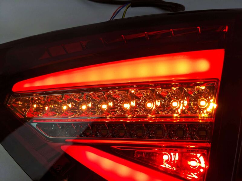 Spec D Smoked Red Sequential LED Taillights Fit For Subaru Impreza WRX STI Hatchback G3 2008-2013
