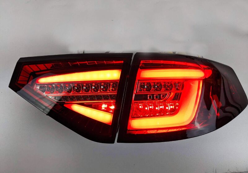 Spec D Smoked Red Sequential LED Taillights Fit For Subaru Impreza WRX STI Hatchback G3 2008-2013