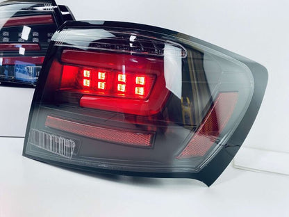 Black Red LED Taillights Dynamic Signal Fit For Subaru Impreza WRX STI G3 4D 2008-2013Fit For Subaru Impreza WRX STI G3 4D 2008-2013
