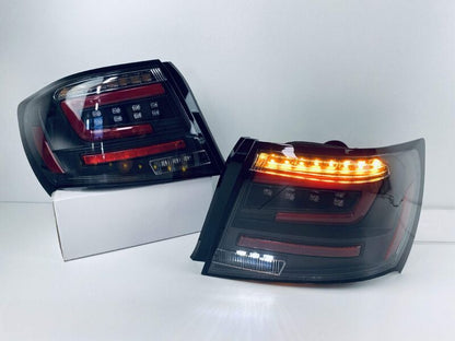 Black Red LED Taillights Dynamic Signal Fit For Subaru Impreza WRX STI G3 4D 2008-2013Fit For Subaru Impreza WRX STI G3 4D 2008-2013
