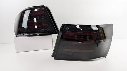 Black Edition Red LED Taillights Dynamic Signal Fit For Subaru Impreza WRX STI G3 4D 2008-2013