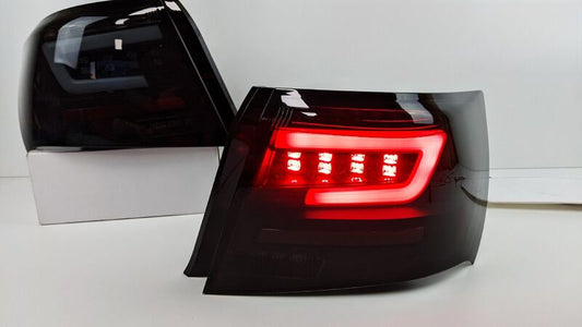 Black Edition Red LED Taillights Dynamic Signal Fit For Subaru Impreza WRX STI G3 4D 2008-2013