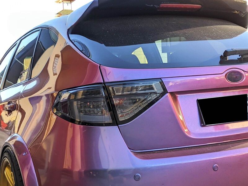 3D Dynamic Indicator Smoke LED Tail Light Fit For Subaru Impreza WRX STI Hatchback G3 2008-2013