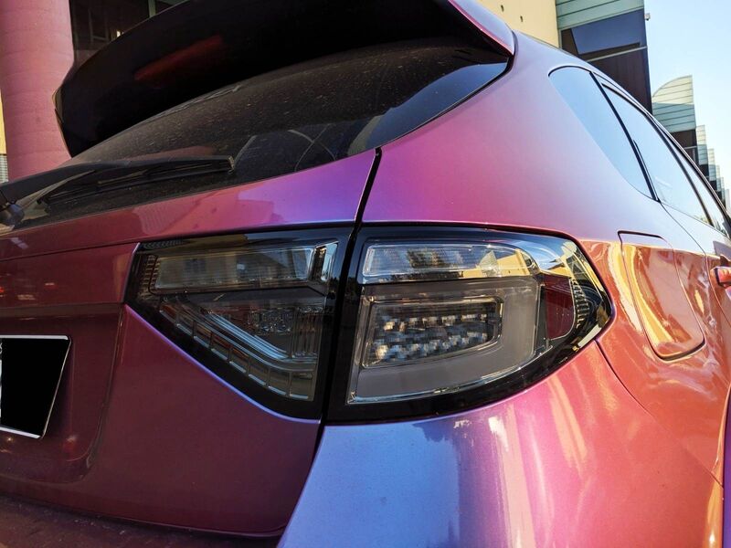 3D Dynamic Indicator Smoke LED Tail Light Fit For Subaru Impreza WRX STI Hatchback G3 2008-2013