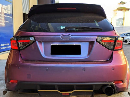 3D Dynamic Indicator Smoke LED Tail Light Fit For Subaru Impreza WRX STI Hatchback G3 2008-2013