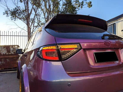 3D Dynamic Indicator Smoke LED Tail Light Fit For Subaru Impreza WRX STI Hatchback G3 2008-2013