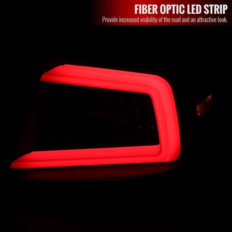 Spec D Glossy Black Sequential LED Taillights Fit For Subaru Impreza WRX STI Sedan G3 2008-2013