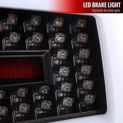 Spec D Glossy Black Sequential LED Taillights Fit For Subaru Impreza WRX STI Sedan G3 2008-2013