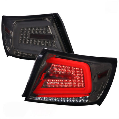 Spec D Smoke LED Taillights Dynamic Signal Fit For Subaru Impreza WRX STI G3 4D 2008-2013