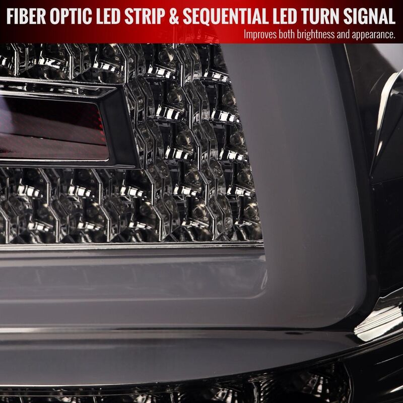 Spec D Smoke LED Taillights Dynamic Signal Fit For Subaru Impreza WRX STI G3 4D 2008-2013