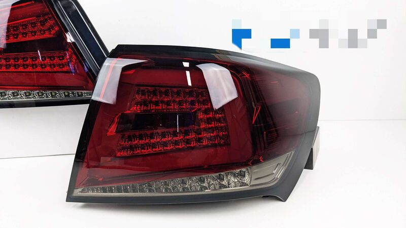 Spec D Smoked Red Sequential LED Taillights Fit For Subaru Impreza WRX STI Sedan G3 2008-2013