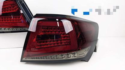 Spec D Smoked Red Sequential LED Taillights Fit For Subaru Impreza WRX STI Sedan G3 2008-2013
