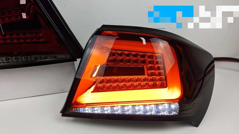 Spec D Smoked Red Sequential LED Taillights Fit For Subaru Impreza WRX STI Sedan G3 2008-2013