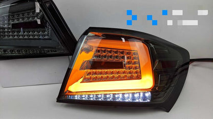 Spec D Smoked Red Sequential LED Taillights Fit For Subaru Impreza WRX STI Sedan G3 2008-2013