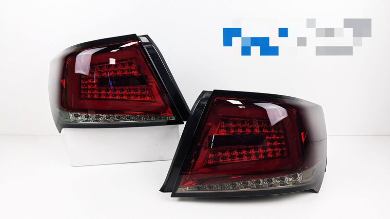 Spec D Smoked Red Sequential LED Taillights Fit For Subaru Impreza WRX STI Sedan G3 2008-2013