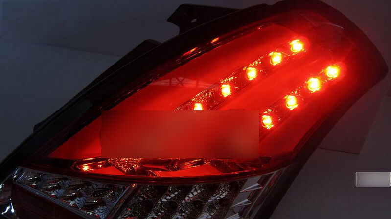 Clear Red Full LED Tail Lights Fit For Suzuki Swift FZ GA GLX GL 2011-2016