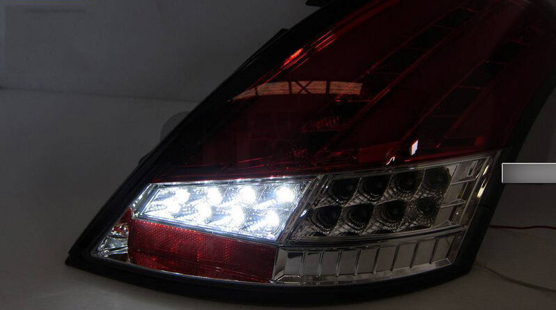 Clear Red Full LED Tail Lights Fit For Suzuki Swift FZ GA GLX GL 2011-2016