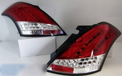 Clear Red Full LED Tail Lights Fit For Suzuki Swift FZ GA GLX GL 2011-2016