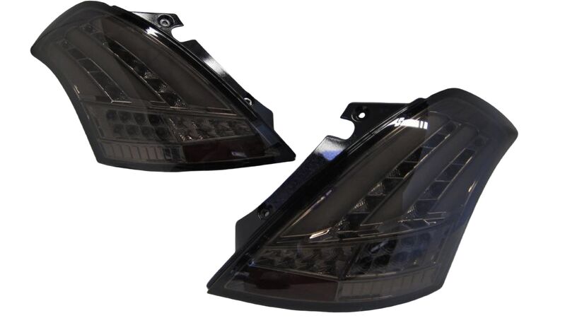 Smoke Full LED Tail Lights Fit For Suzuki Swift FZ GA GLX GL 2011-2016
