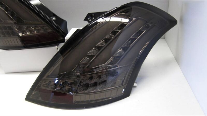 Smoke Full LED Tail Lights Fit For Suzuki Swift FZ GA GLX GL 2011-2016