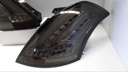 Smoke Full LED Tail Lights Fit For Suzuki Swift FZ GA GLX GL 2011-2016