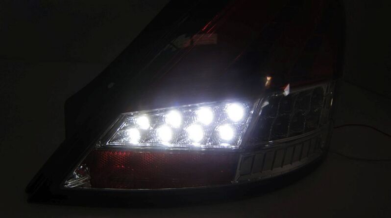 Smoke Full LED Tail Lights Fit For Suzuki Swift FZ GA GLX GL 2011-2016