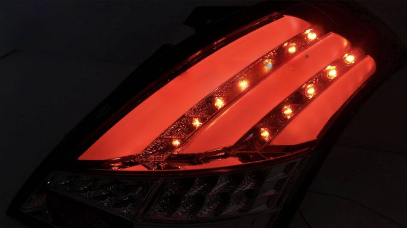 Smoke Full LED Tail Lights Fit For Suzuki Swift FZ GA GLX GL 2011-2016