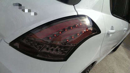 Smoke Full LED Tail Lights Fit For Suzuki Swift FZ GA GLX GL 2011-2016