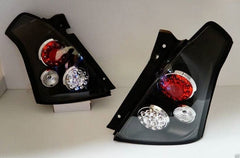 Black Full LED Tail Lights Fit For Suzuki Swift Sport 2004-2010