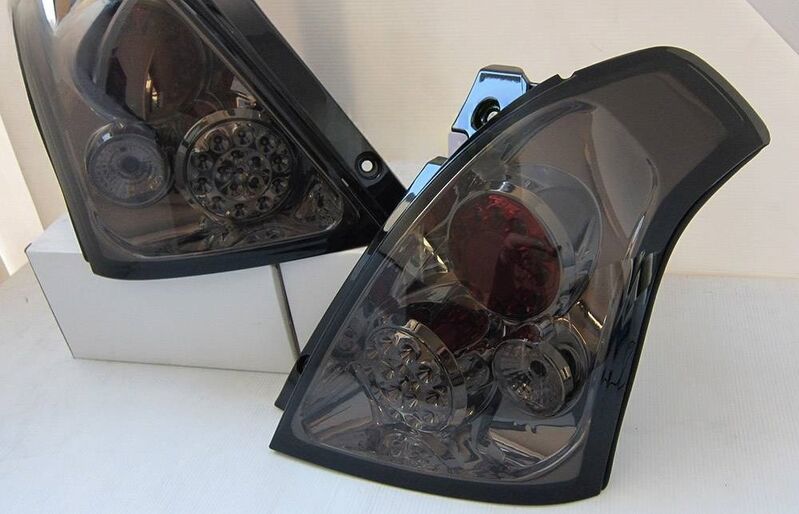 Smoke Full LED Tail Lights Fit For Suzuki Swift Sport Taillights 2004-2010