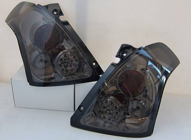 Smoke Full LED Tail Lights Fit For Suzuki Swift Sport Taillights 2004-2010