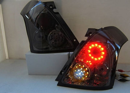 Smoke Full LED Tail Lights Fit For Suzuki Swift Sport Taillights 2004-2010