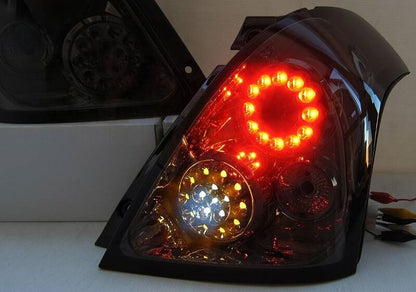 Smoke Full LED Tail Lights Fit For Suzuki Swift Sport Taillights 2004-2010
