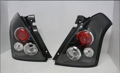 Black Altezza Tail Lights Fit For Suzuki Swift Hatchback 2004-2006