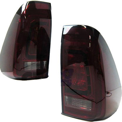 Smoke Red LED 3D Tail Lights Fit For Toyota Hilux REVO SR5 VIGO 2015-2020