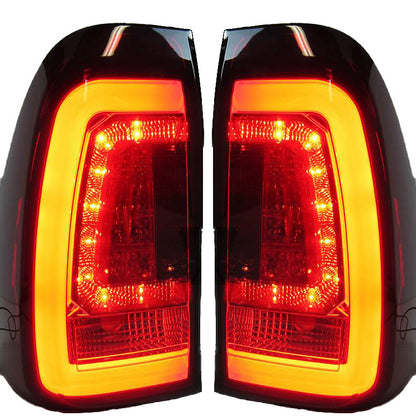 Smoke Red LED 3D Tail Lights Fit For Toyota Hilux REVO SR5 VIGO 2015-2020