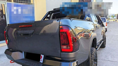 Smoke Red LED 3D Tail Lights Fit For Toyota Hilux REVO SR5 VIGO 2015-2020
