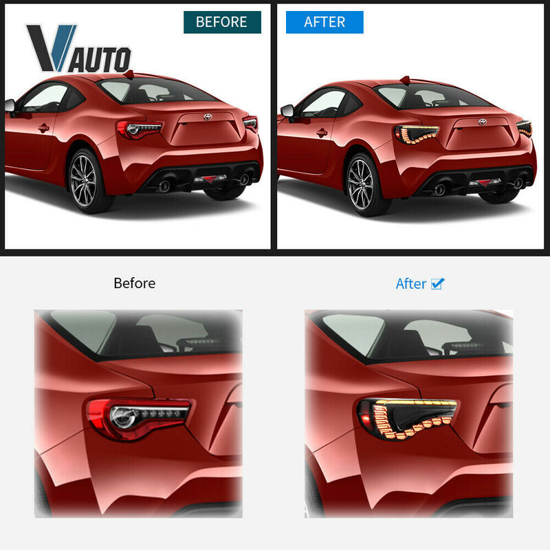 Vland V2 Smoke LED Tail Lights Fit For Toyota 86 GT GTS For Subaru BRZ 2012-2021
