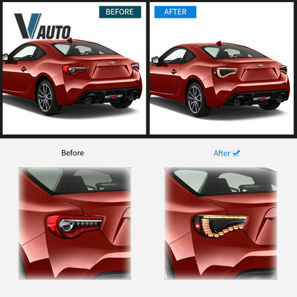 Vland V2 Smoke LED Tail Lights Fit For Toyota 86 GT GTS For Subaru BRZ 2012-2021