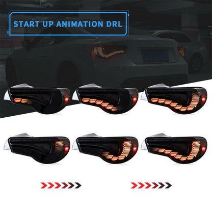 Vland V2 Smoke LED Tail Lights Fit For Toyota 86 GT GTS For Subaru BRZ 2012-2021