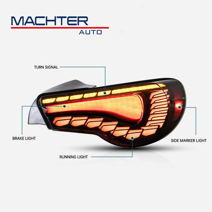 Vland V2 Smoke LED Tail Lights Fit For Toyota 86 GT GTS For Subaru BRZ 2012-2021