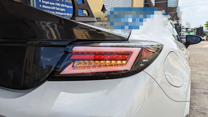 Intec Black LED Dynamic Tail Lights Fit For Toyota 86 GR86 For Subaru BRZ 2022-2023