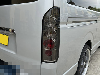 JDM Smoke Altezza Tail Lights Fit For Toyota Hiace Van 2004-2019