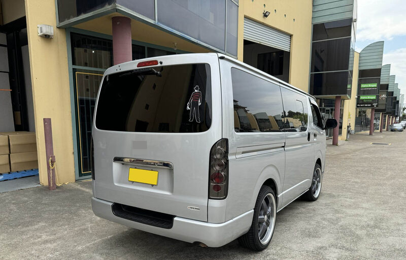 JDM Smoke Altezza Tail Lights Fit For Toyota Hiace Van 2004-2019