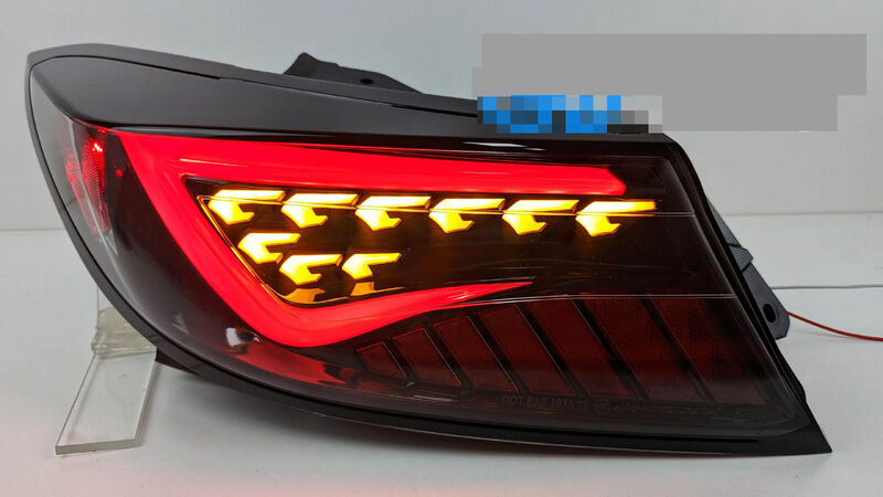 OLM Black White Bar LED Dynamic Tail Lights Fit For Toyota 86 GR86 For Subaru BRZ 2022-2023