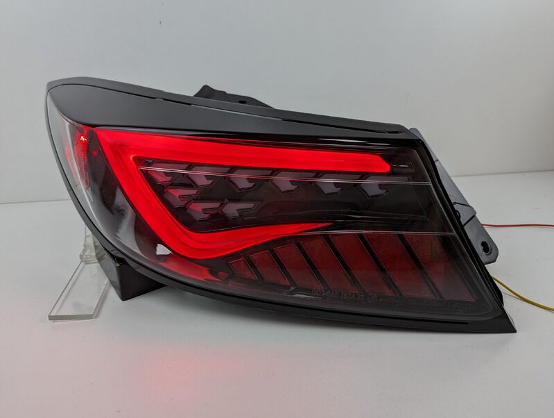 OLM Black Red Bar LED Dynamic Tail Lights Fit For Toyota 86 GR86 For Subaru BRZ 2022-2023